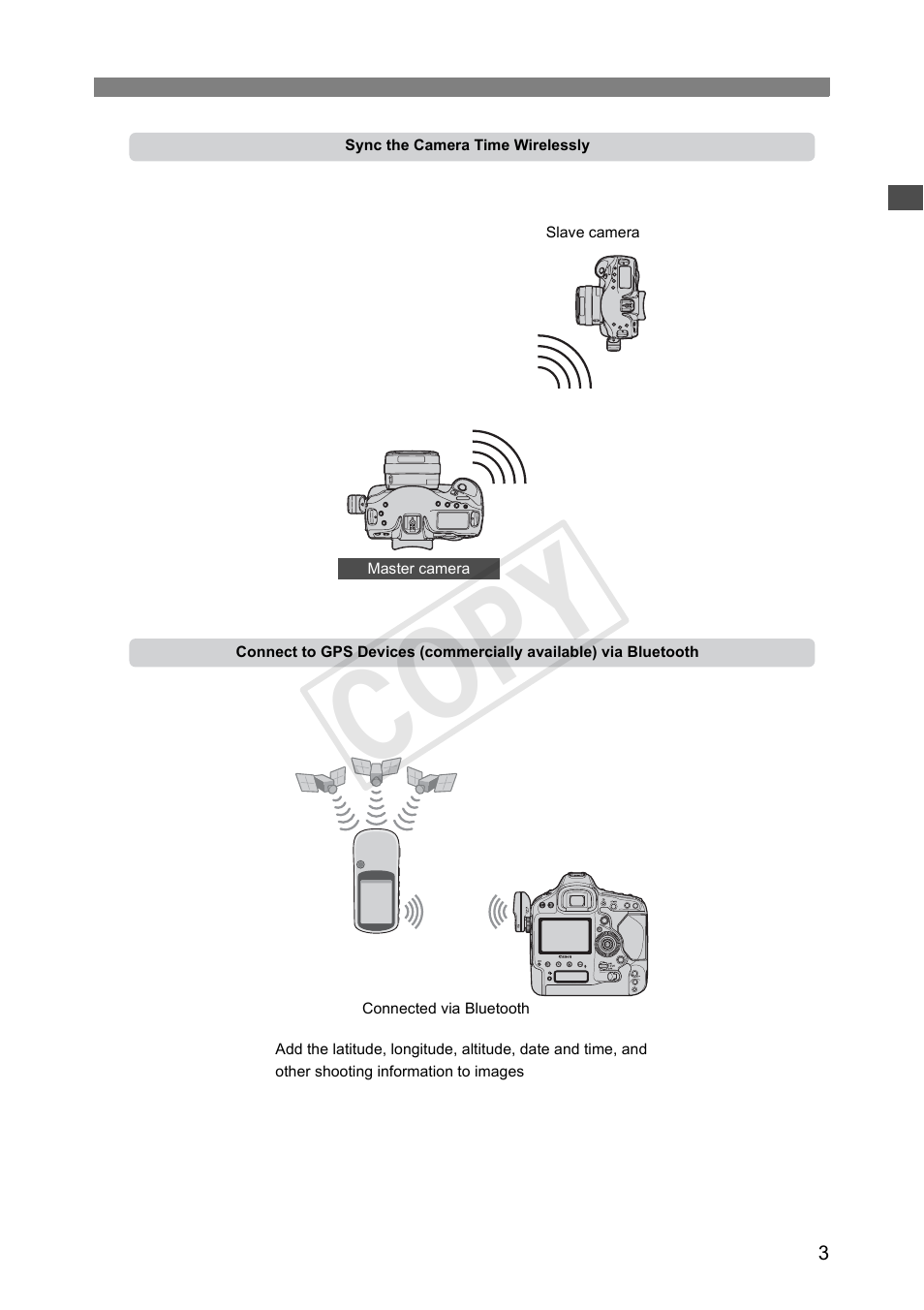 Cop y | Canon Wireless Transmitter WFT-E6A User Manual | Page 3 / 126