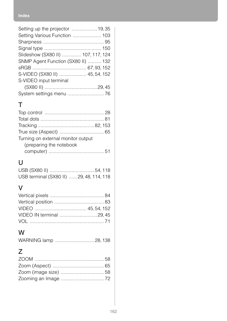 Canon REALiS SX80 Mark II D User Manual | Page 162 / 168