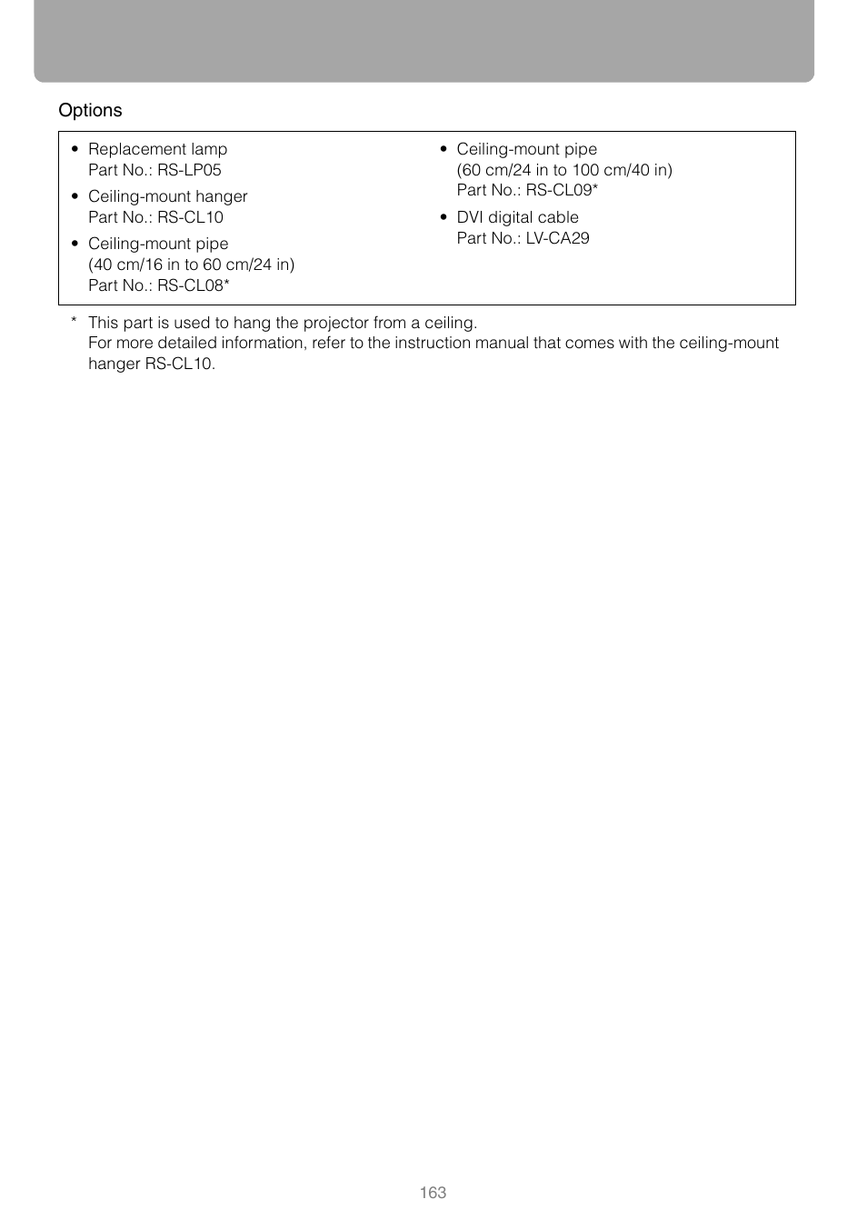 Canon REALiS SX80 Mark II D User Manual | Page 163 / 168