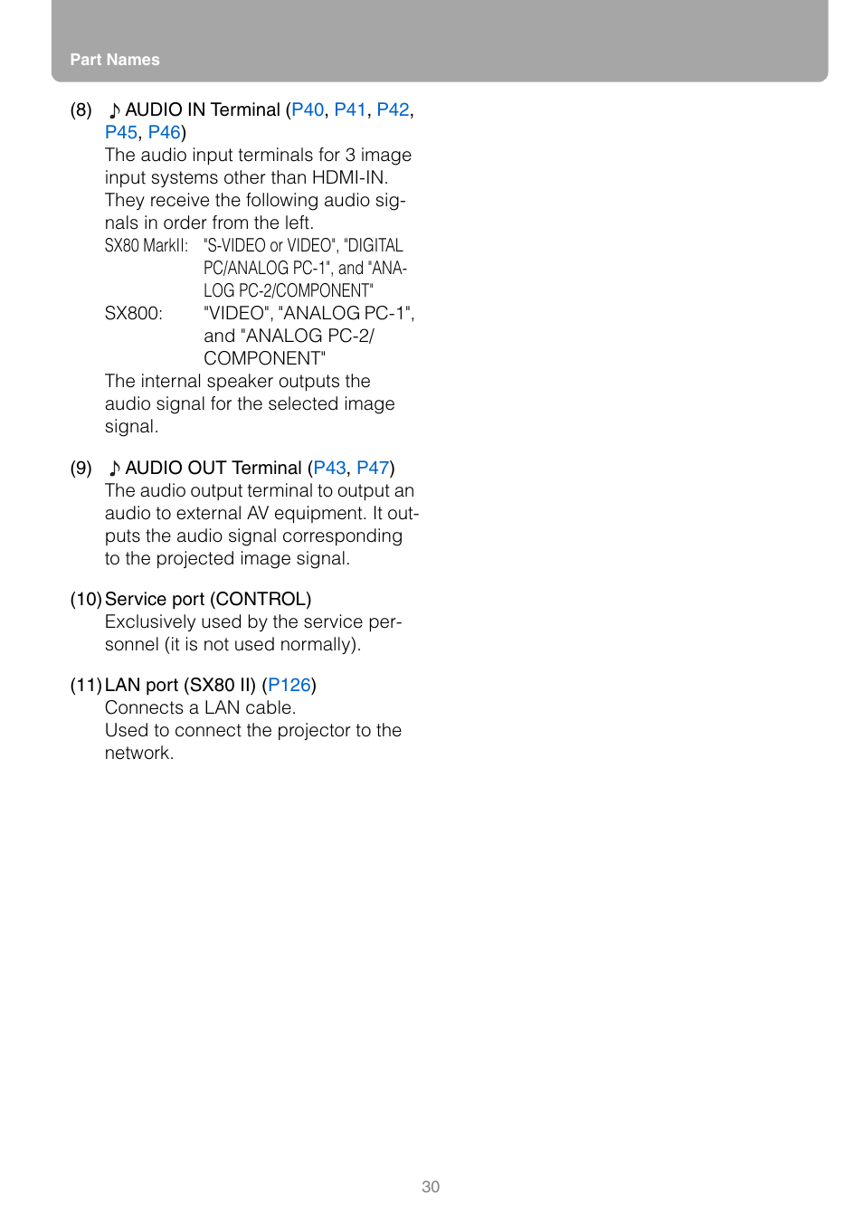 Canon REALiS SX80 Mark II D User Manual | Page 30 / 168