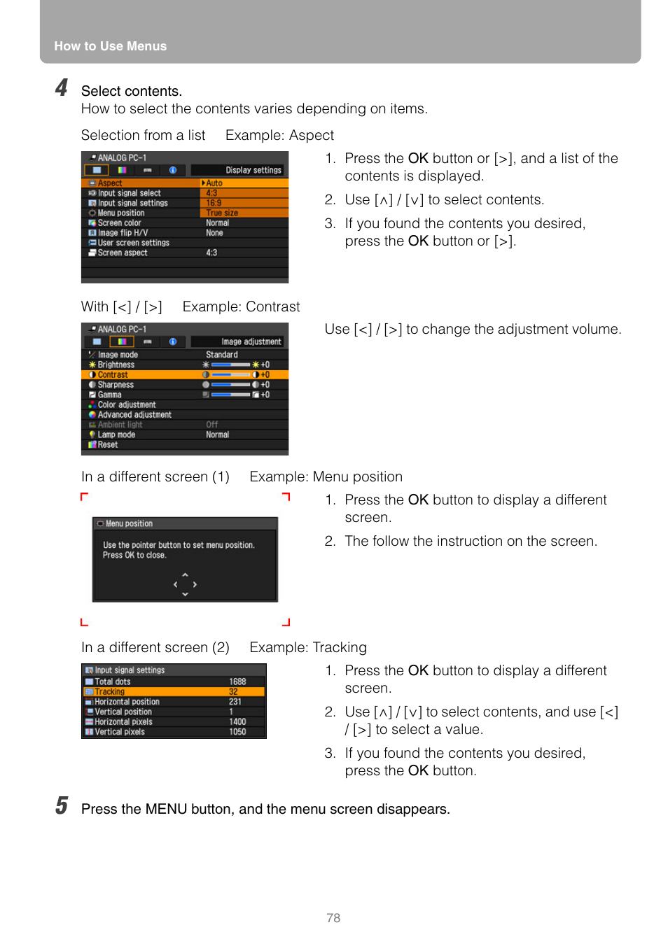 Tton, Ok button | Canon REALiS SX80 Mark II D User Manual | Page 78 / 168