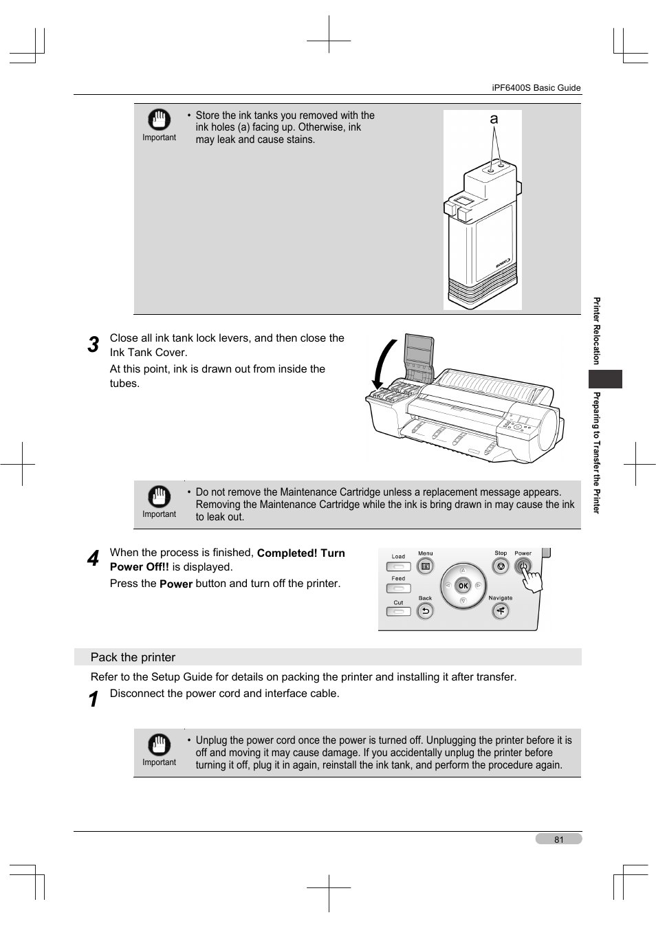 Canon imagePROGRAF iPF6400S User Manual | Page 81 / 164