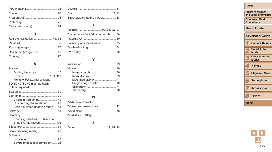 Canon PowerShot A2600 User Manual | Page 122 / 124