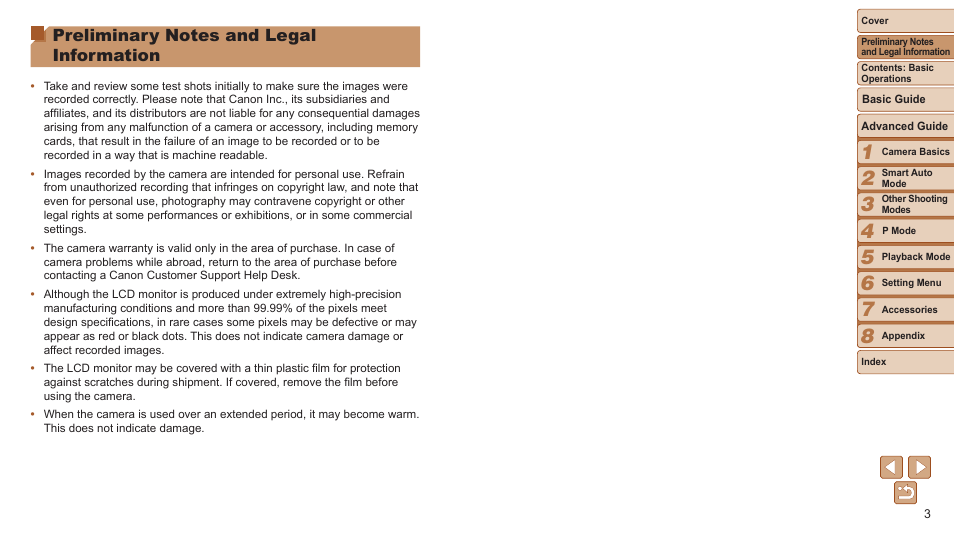 Canon PowerShot A2600 User Manual | Page 3 / 124