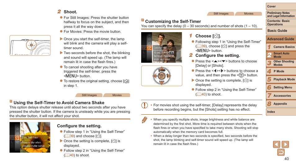 Canon PowerShot A2600 User Manual | Page 40 / 124