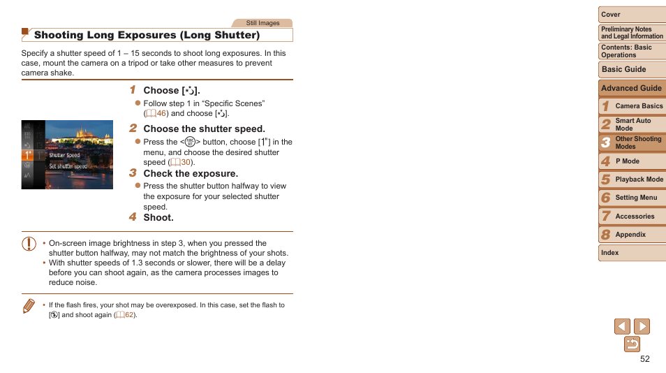 Distance warning | Canon PowerShot A2600 User Manual | Page 52 / 124