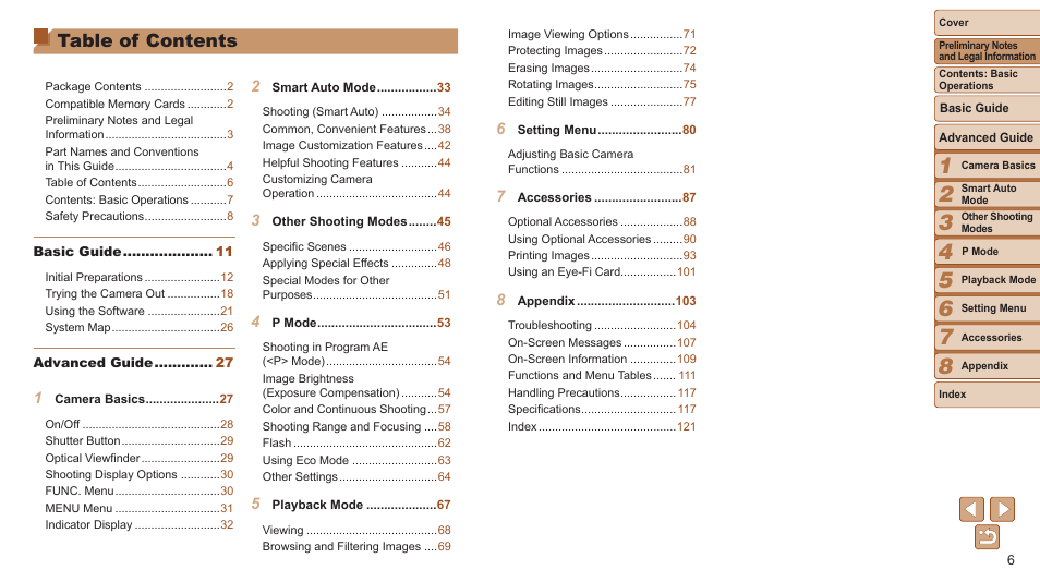 Canon PowerShot A2600 User Manual | Page 6 / 124