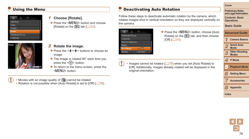 Canon PowerShot A2600 User Manual | Page 76 / 124
