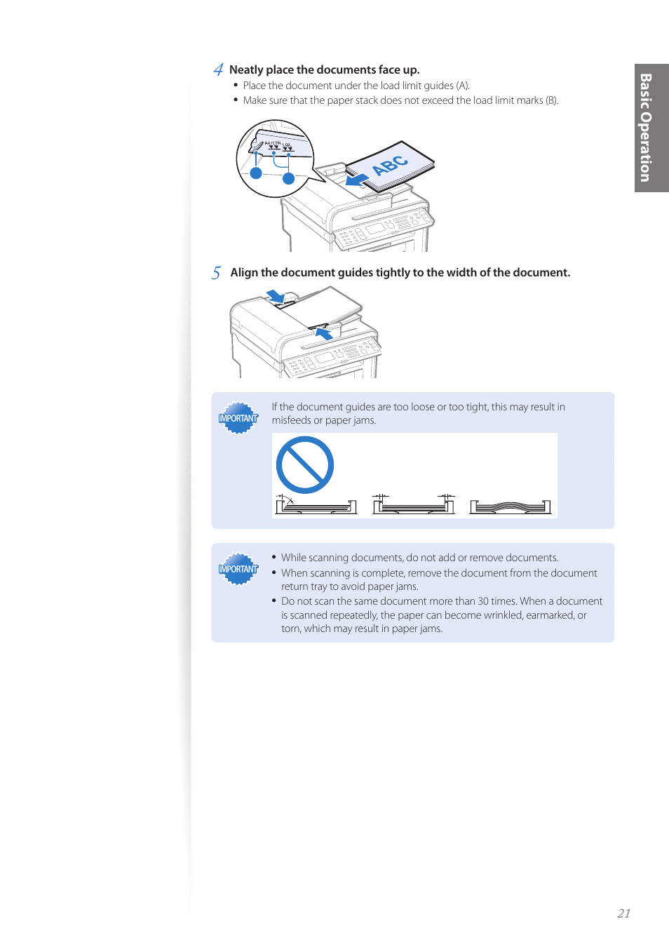 Basic oper a tion | Canon imageCLASS MF4890dw User Manual | Page 21 / 116