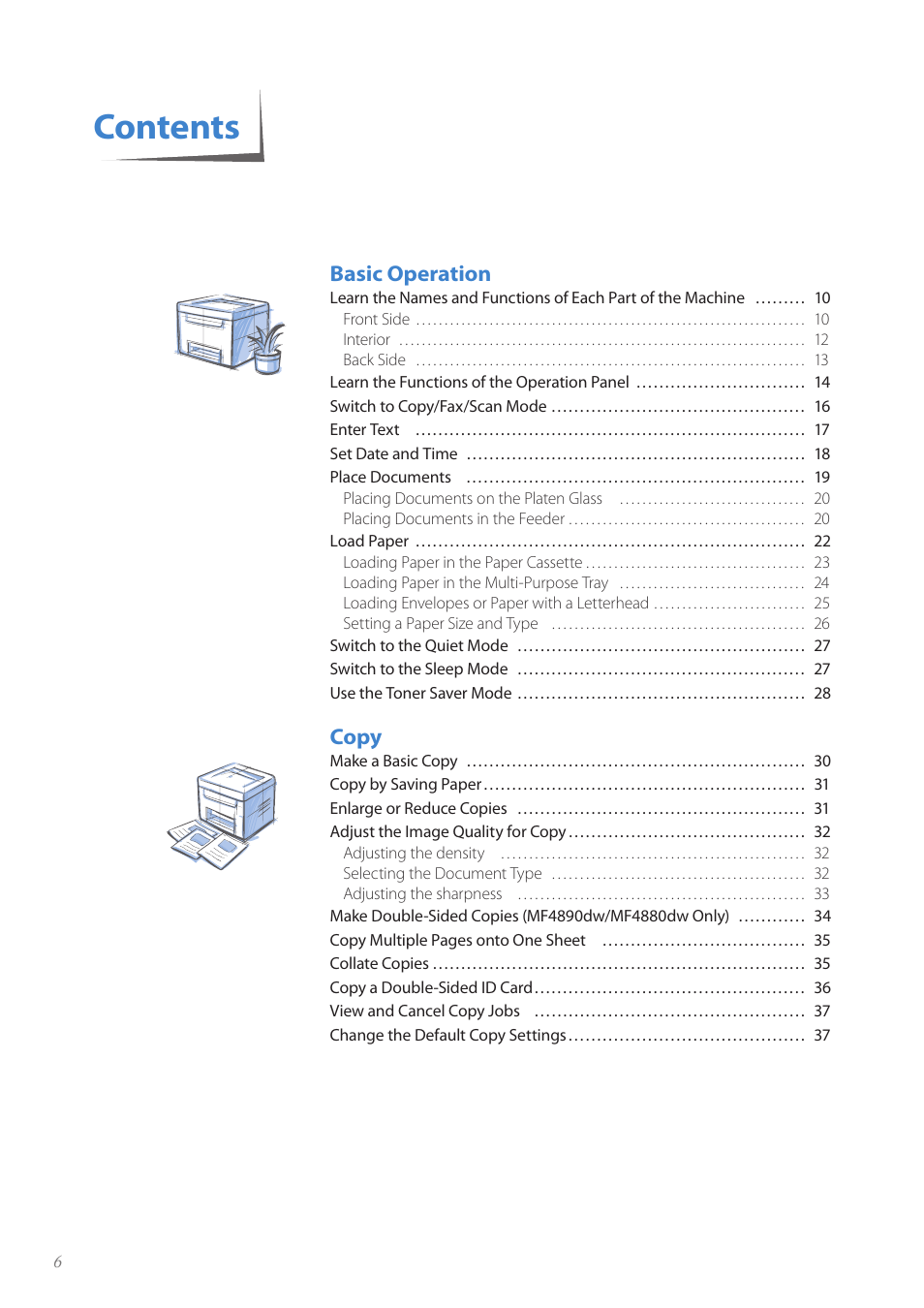 Canon imageCLASS MF4890dw User Manual | Page 6 / 116