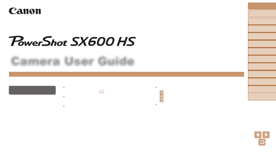 Canon PowerShot SX600 HS User Manual | 163 pages