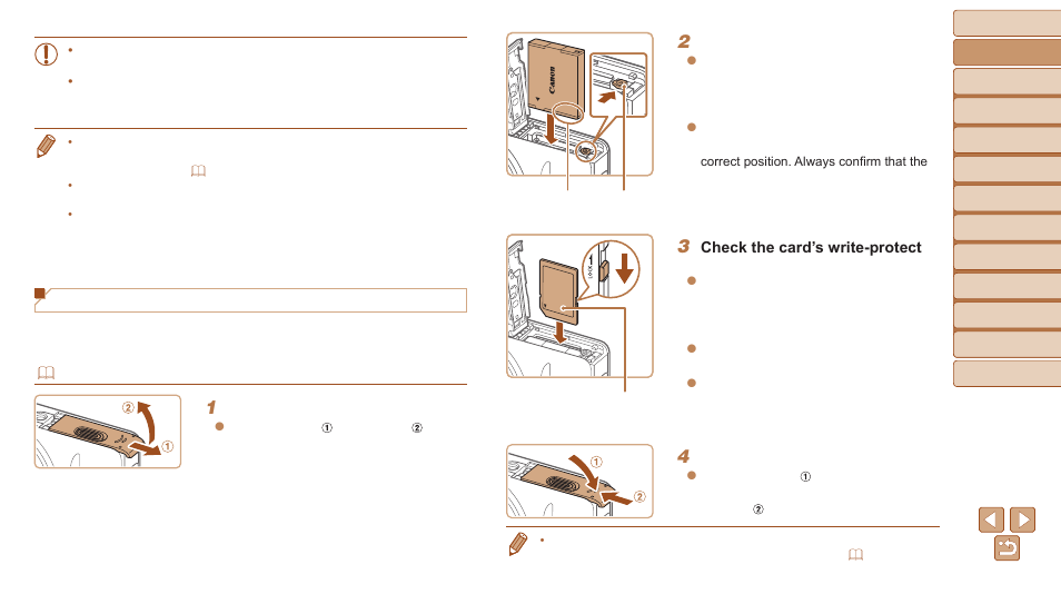 Inserting the battery pack and memory card | Canon PowerShot SX600 HS User Manual | Page 11 / 163