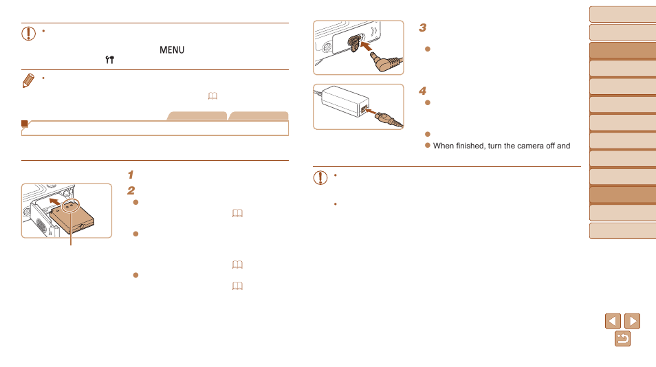 Ideo system, Powering the camera with household power | Canon PowerShot SX600 HS User Manual | Page 126 / 163