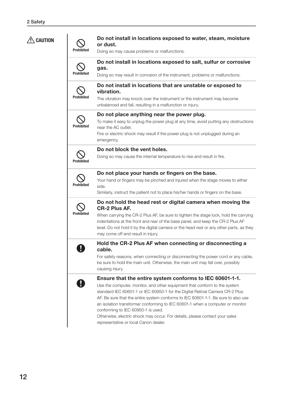 Canon CR-2 PLUS AF User Manual | Page 12 / 54