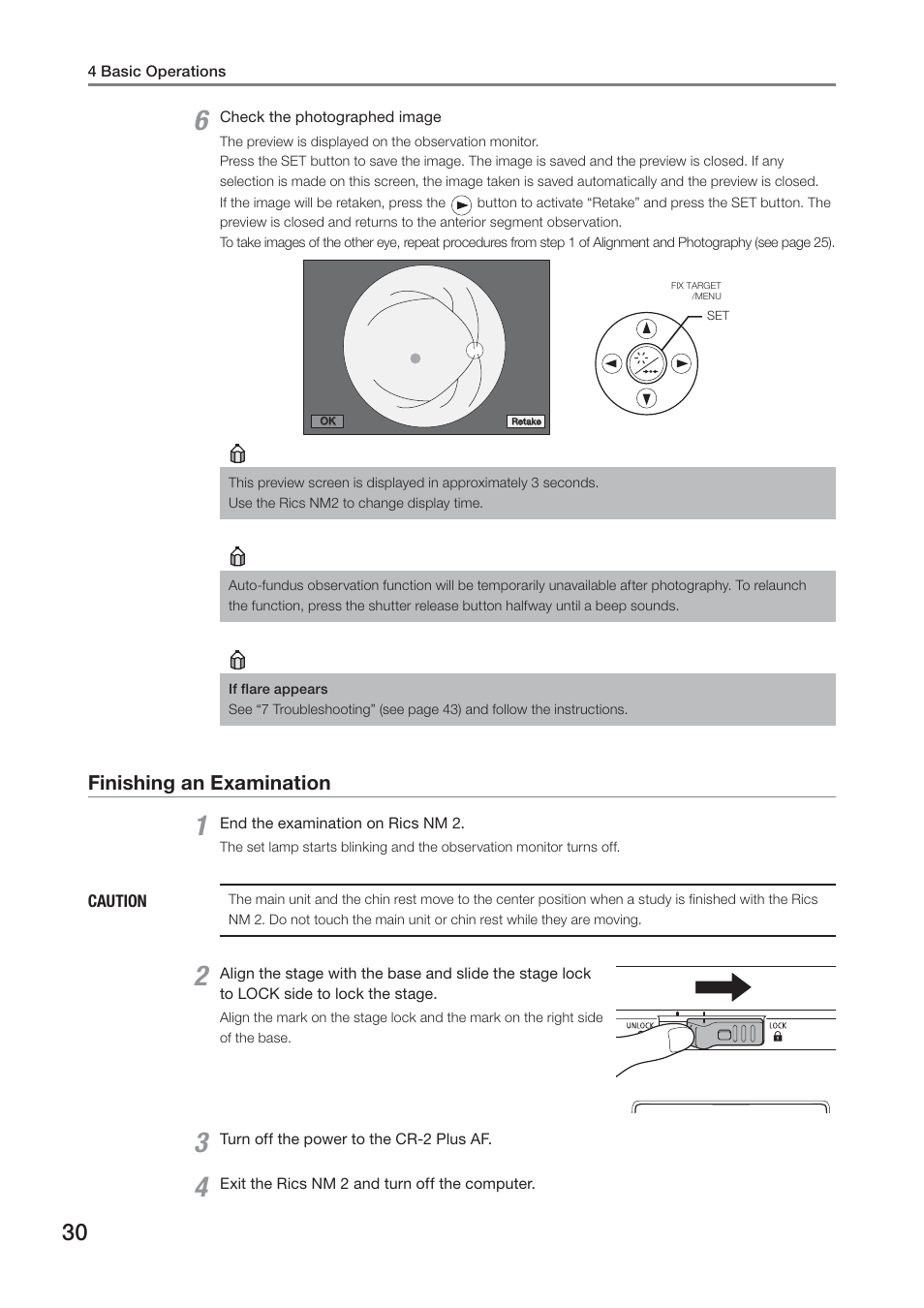 Finishing an examination | Canon CR-2 PLUS AF User Manual | Page 30 / 54