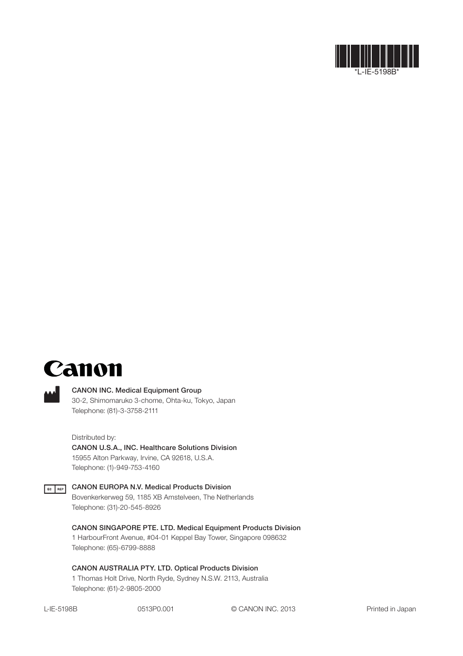 Canon CR-2 PLUS AF User Manual | Page 54 / 54