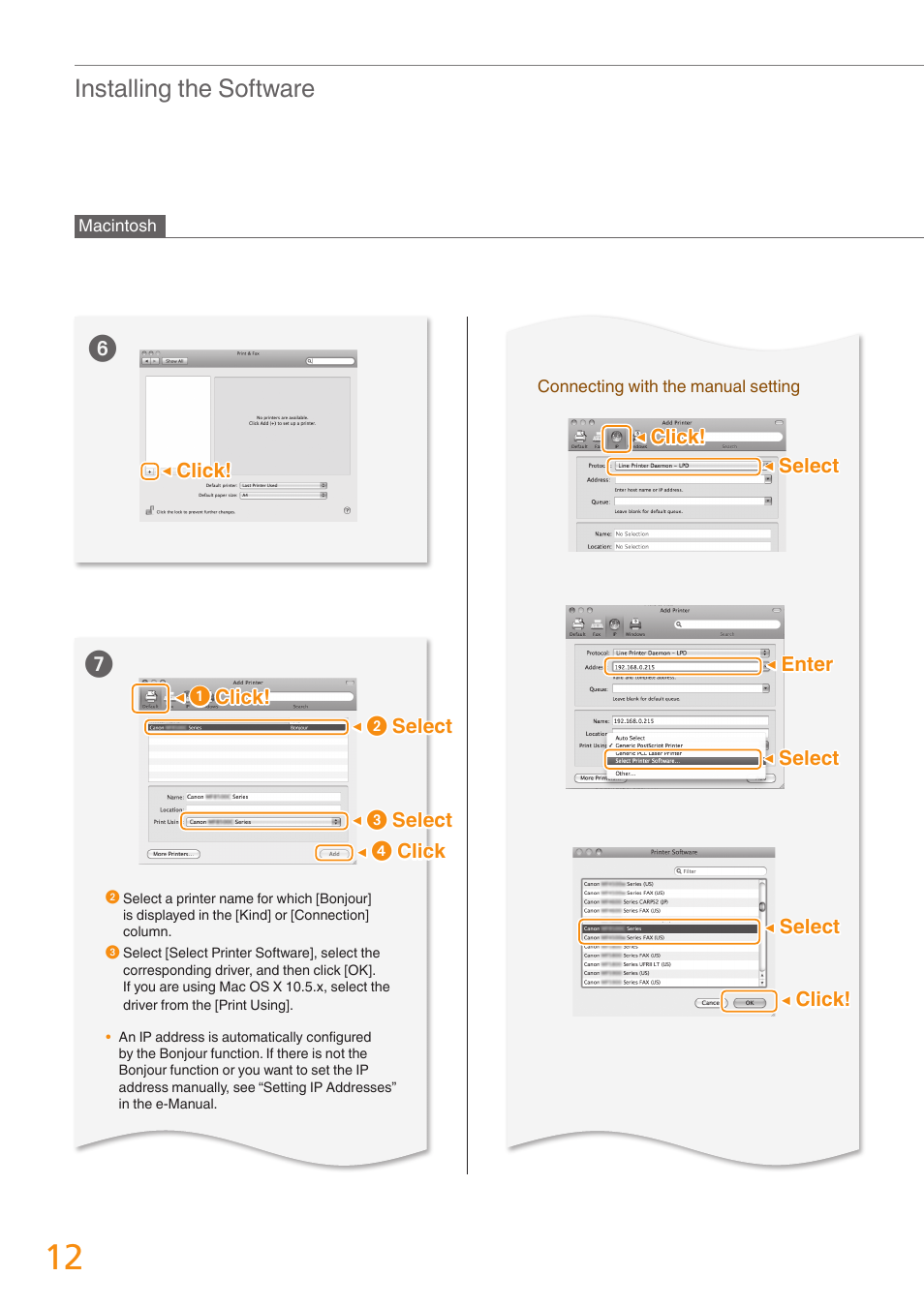 Installing the software | Canon Color imageCLASS MF8280Cw User Manual | Page 12 / 24