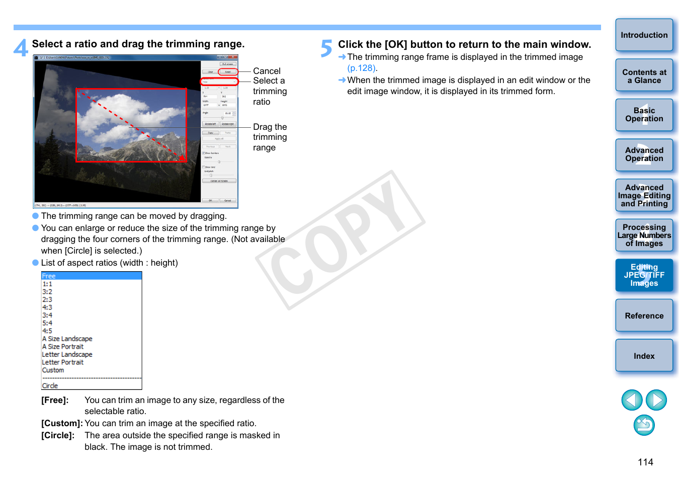 Cop y | Canon EOS Rebel SL1 18-55mm IS STM Lens Kit User Manual | Page 115 / 152