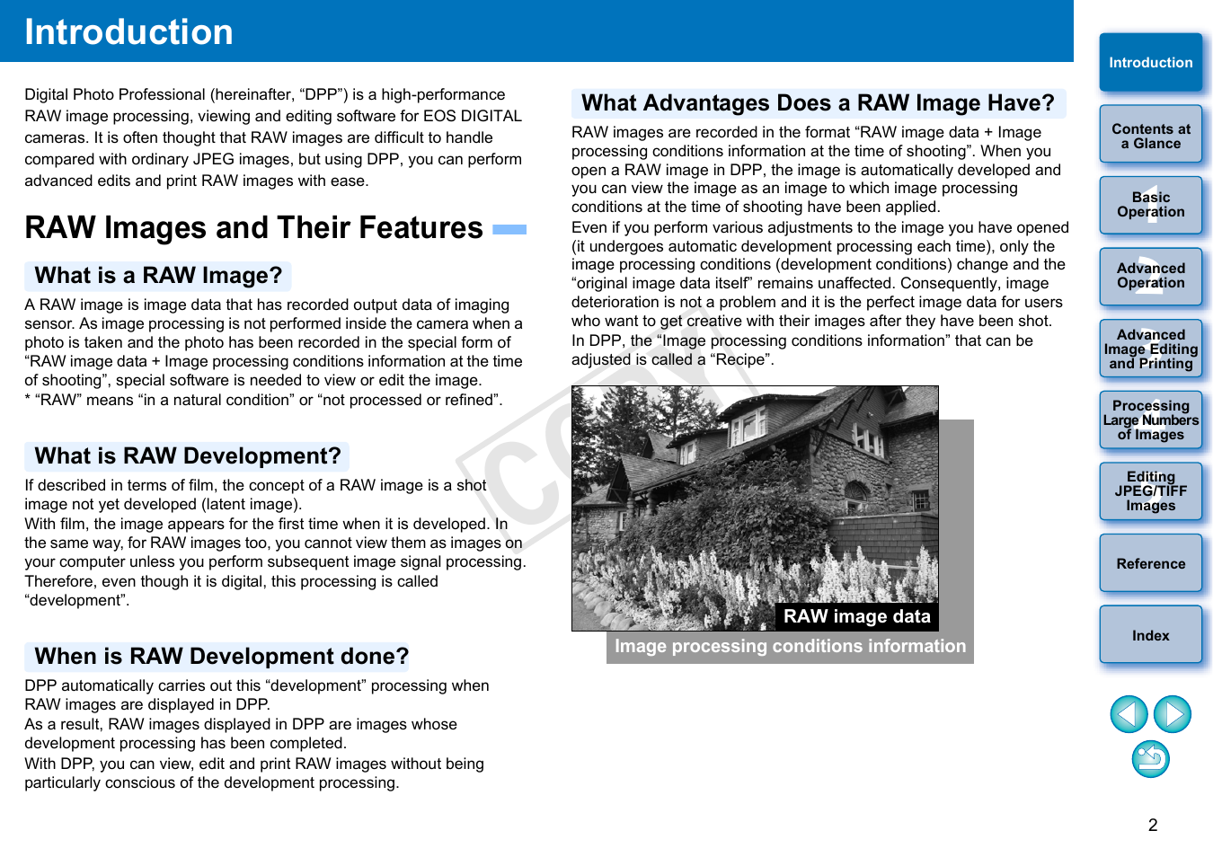 Introduction, Raw images and their features, Cop y | Canon EOS Rebel SL1 18-55mm IS STM Lens Kit User Manual | Page 3 / 152