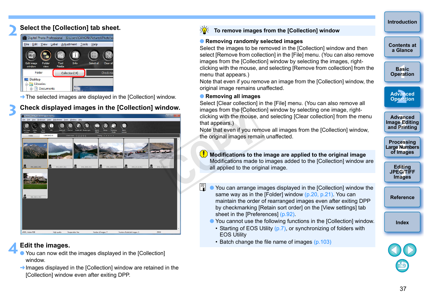 Cop y | Canon EOS Rebel SL1 18-55mm IS STM Lens Kit User Manual | Page 38 / 152