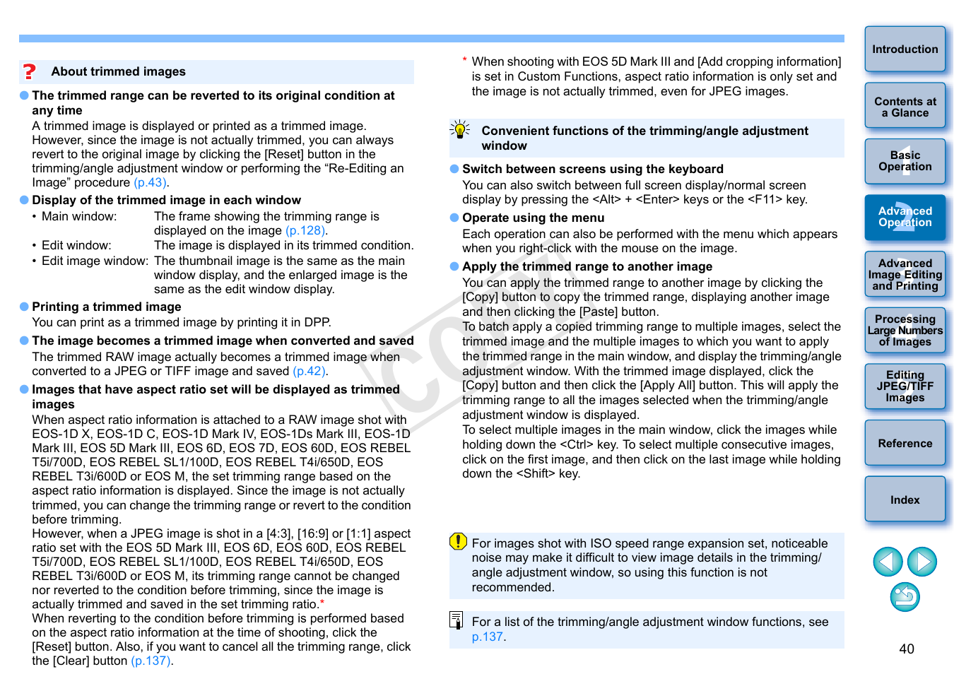 Cop y | Canon EOS Rebel SL1 18-55mm IS STM Lens Kit User Manual | Page 41 / 152