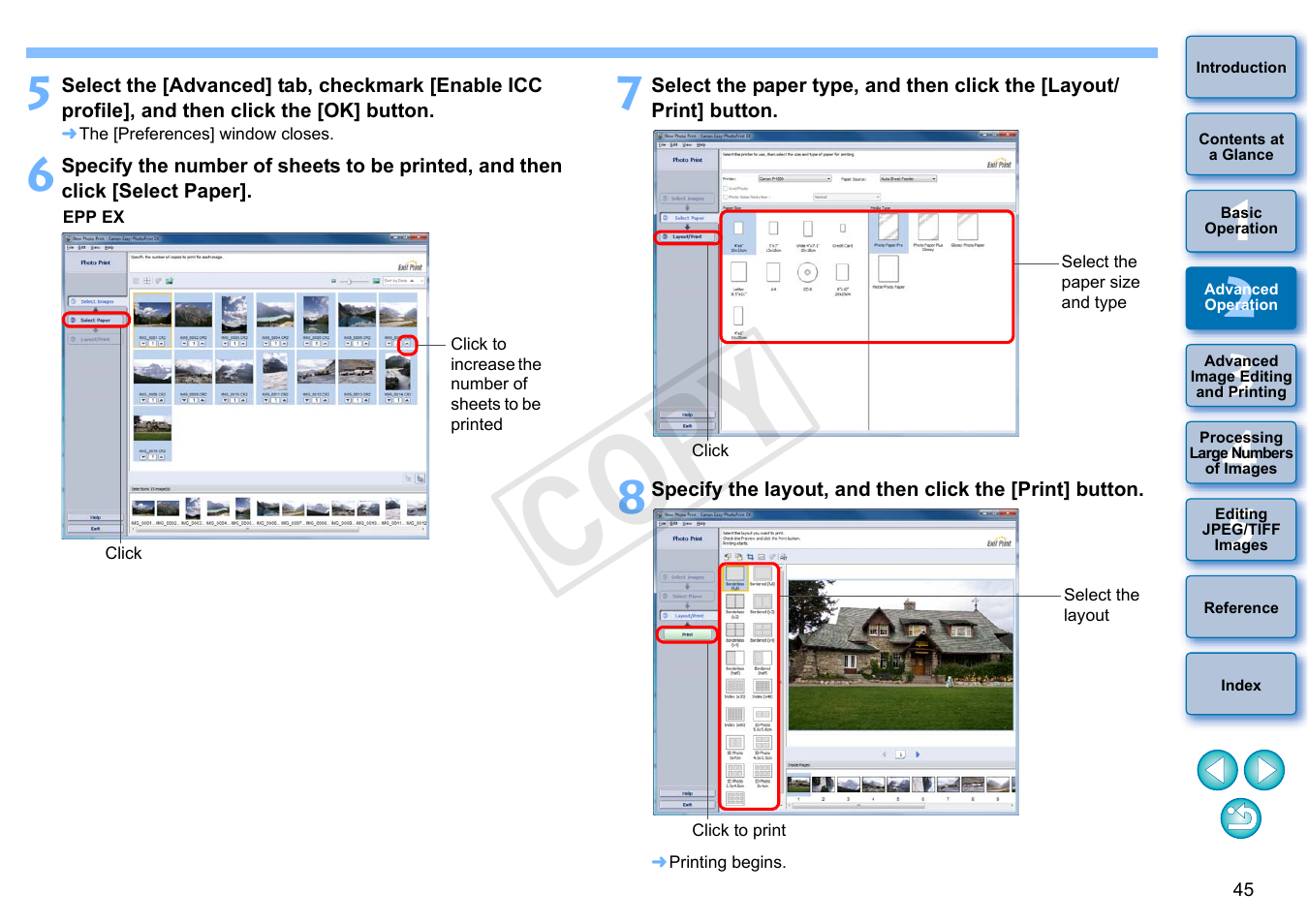 Cop y | Canon EOS Rebel SL1 18-55mm IS STM Lens Kit User Manual | Page 46 / 152