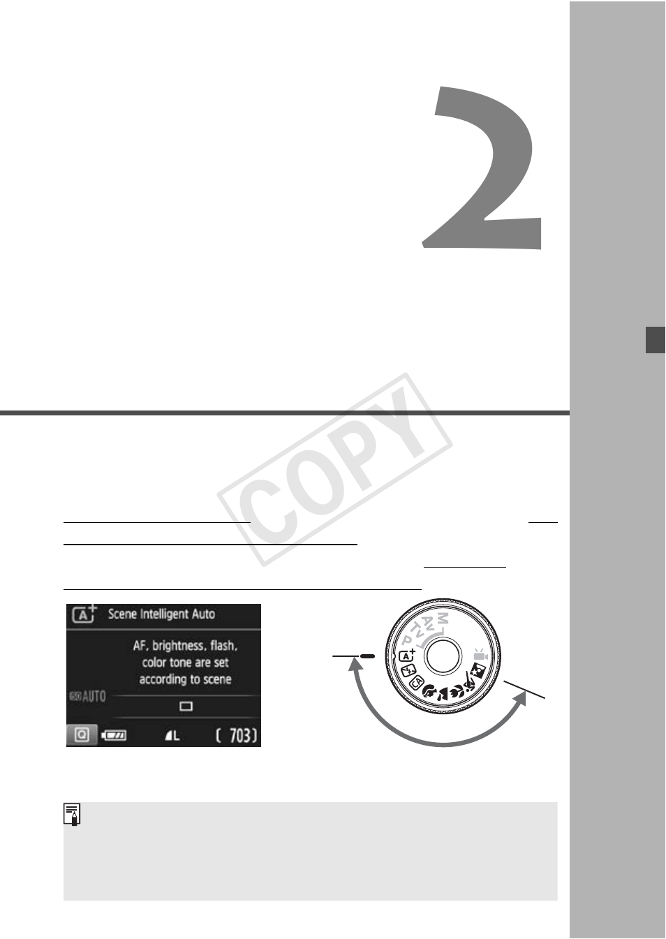 Basic shooting and image playback, Cop y | Canon EOS Rebel T5 18-55 IS II Kit User Manual | Page 47 / 116