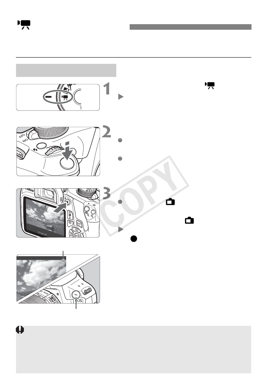K shooting movies, Cop y | Canon EOS Rebel T5 18-55 IS II Kit User Manual | Page 78 / 116