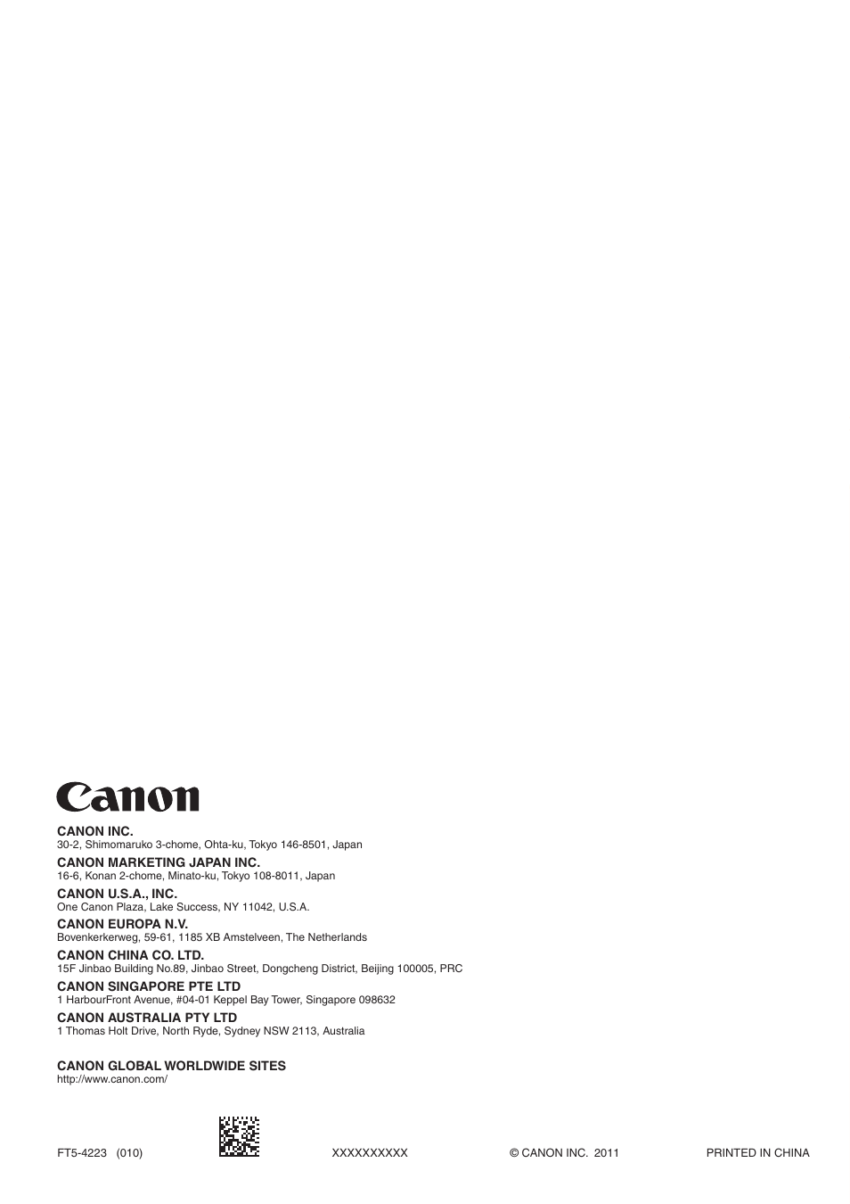 Canon imageCLASS MF5960dn User Manual | Page 36 / 36