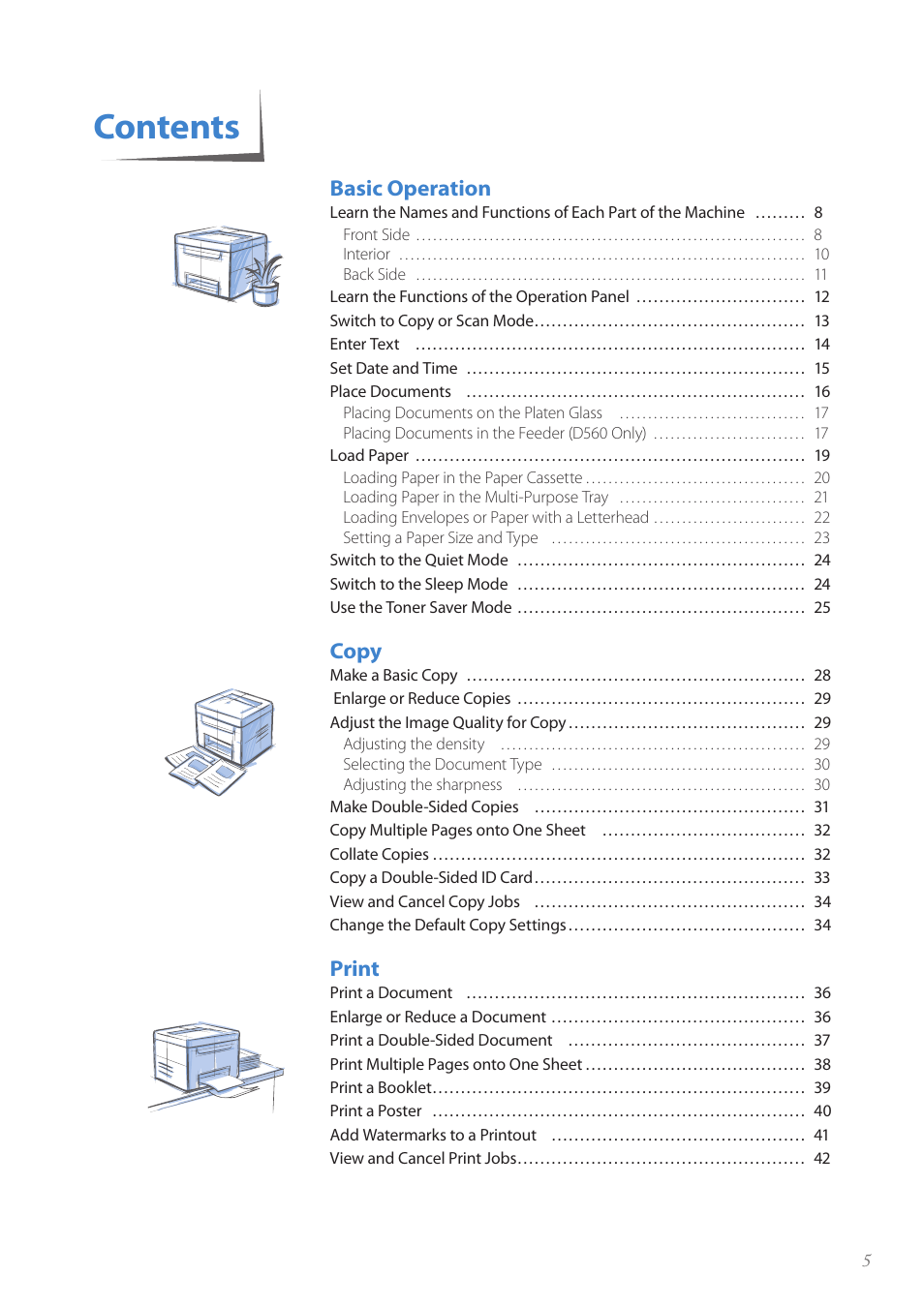 Canon imageCLASS D530 User Manual | Page 5 / 76