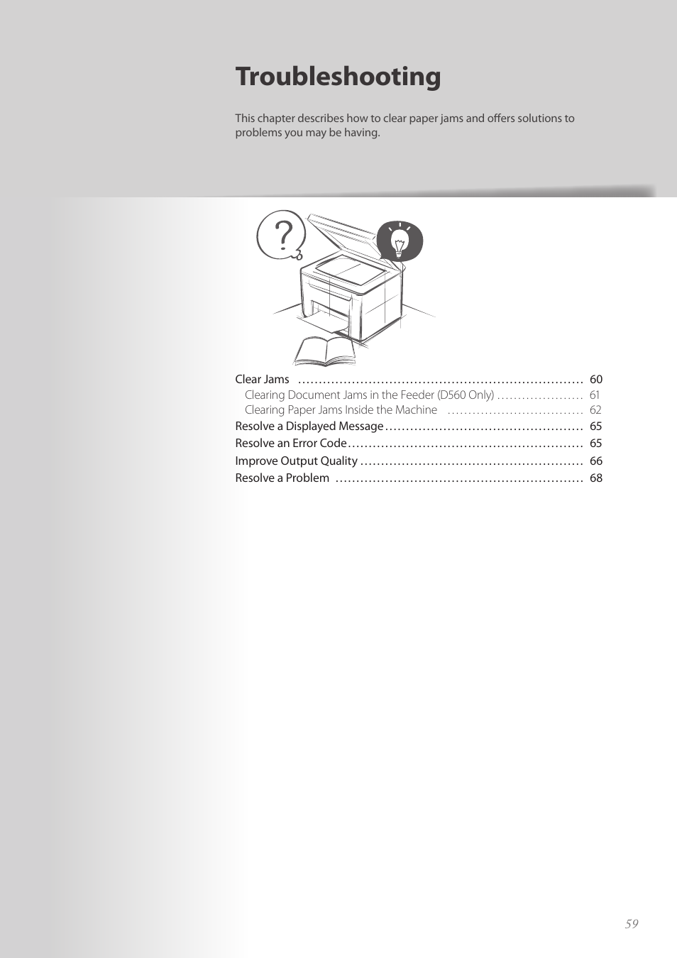Troubleshooting | Canon imageCLASS D530 User Manual | Page 59 / 76