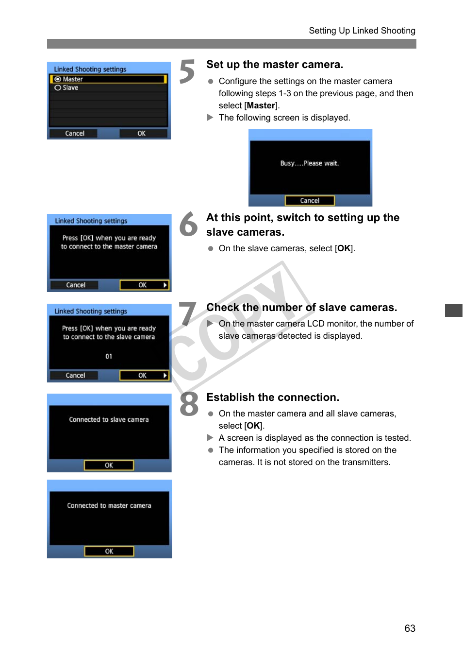 Cop y | Canon Wireless File Transmitter WFT-E2 II A User Manual | Page 63 / 120