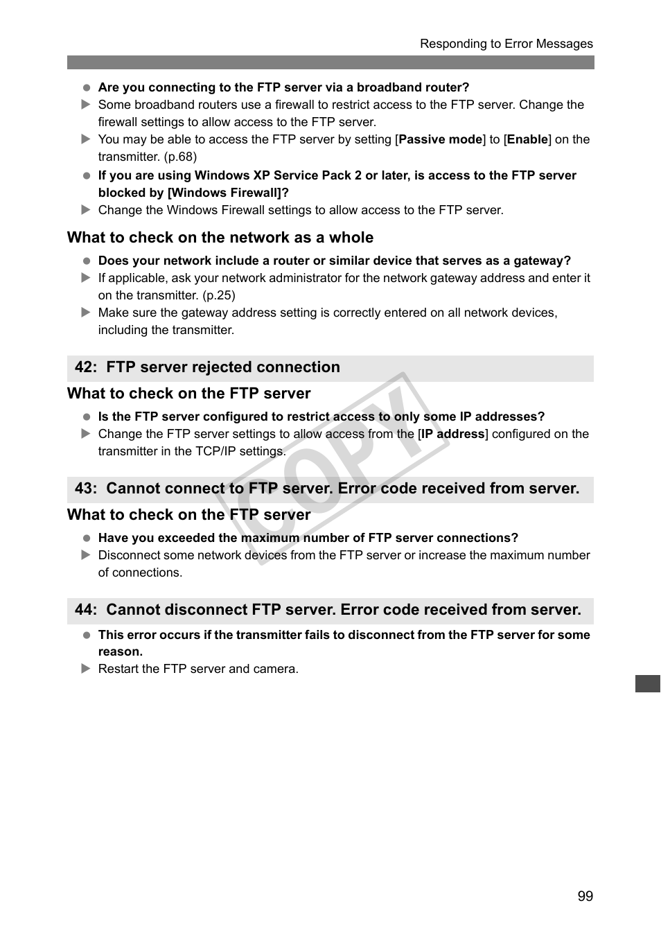 Cop y | Canon Wireless File Transmitter WFT-E2 II A User Manual | Page 99 / 120