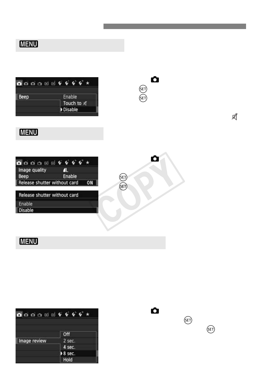 Cop y | Canon EOS Rebel T5i 18-55mm IS STM Lens Kit User Manual | Page 204 / 388