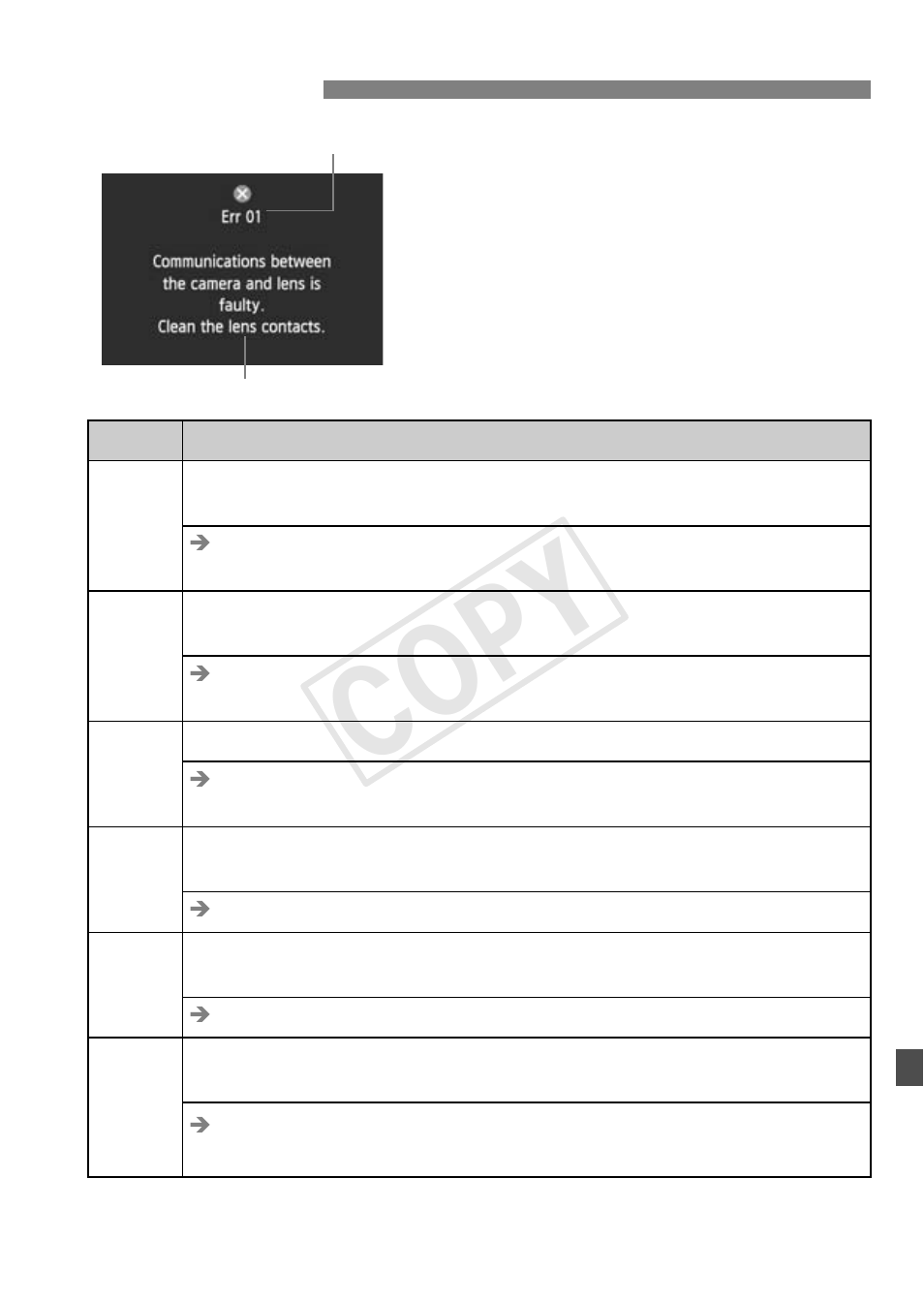 Cop y, Error codes | Canon EOS Rebel T5i 18-55mm IS STM Lens Kit User Manual | Page 337 / 388