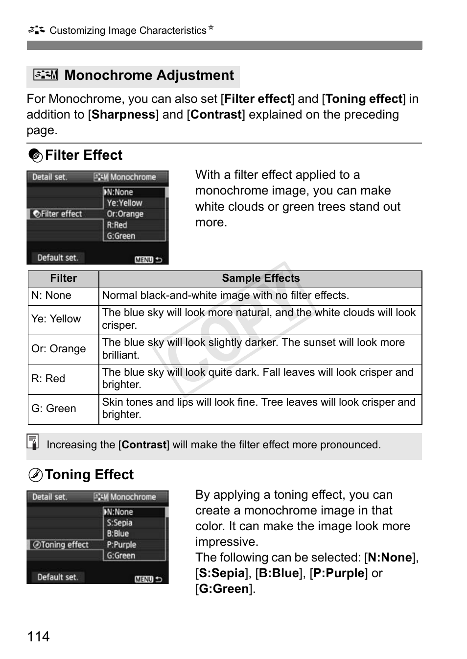 Cop y | Canon EOS Rebel T3i 18-55mm IS II Lens Kit User Manual | Page 114 / 324