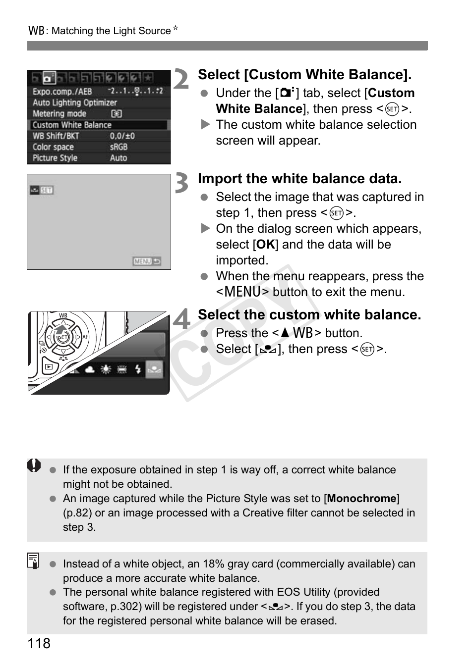 Cop y | Canon EOS Rebel T3i 18-55mm IS II Lens Kit User Manual | Page 118 / 324