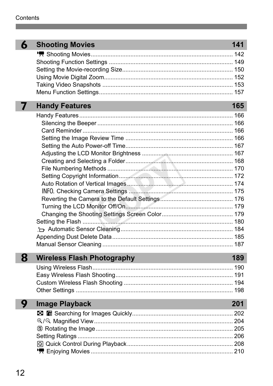 Cop y | Canon EOS Rebel T3i 18-55mm IS II Lens Kit User Manual | Page 12 / 324
