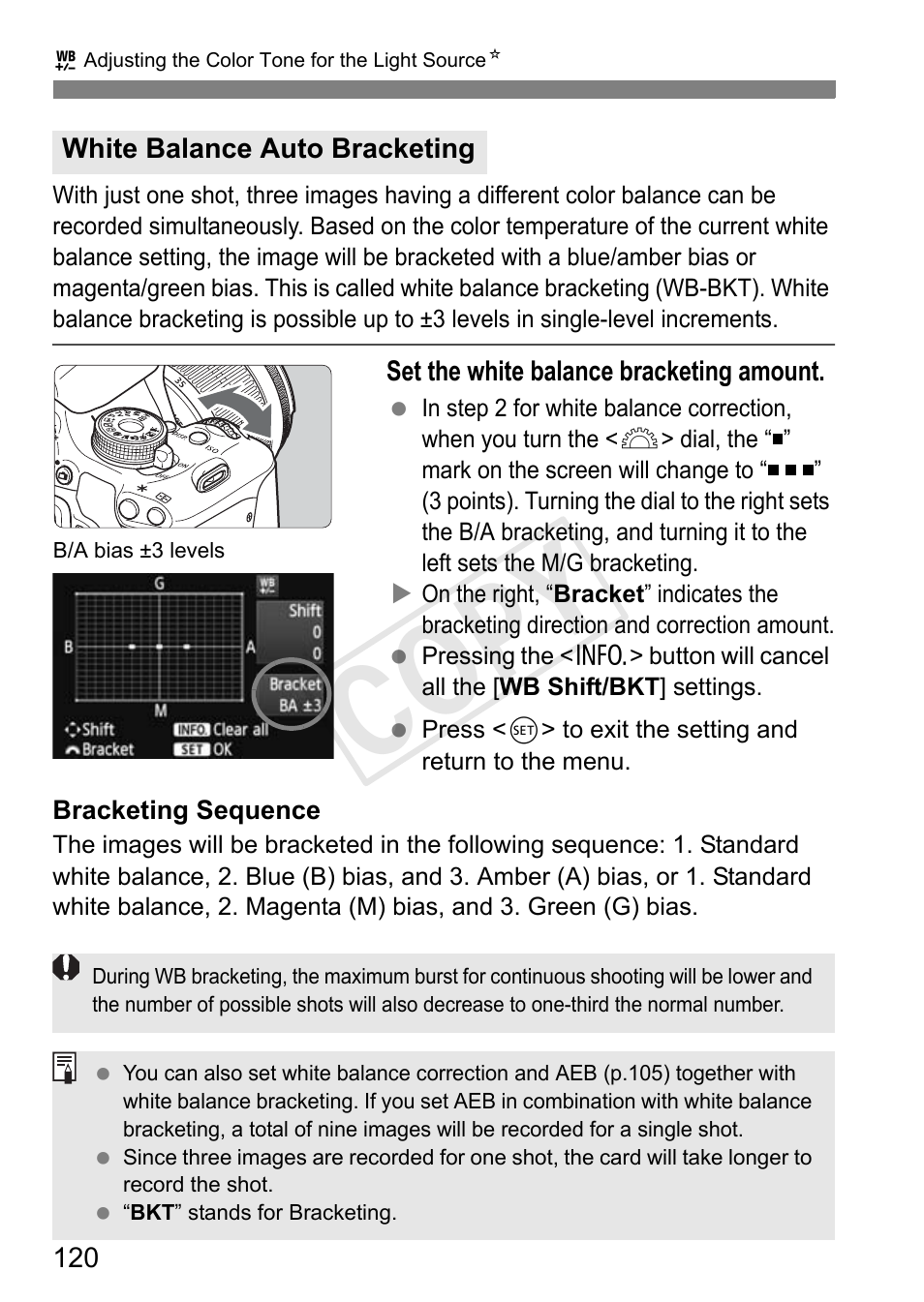 Cop y | Canon EOS Rebel T3i 18-55mm IS II Lens Kit User Manual | Page 120 / 324