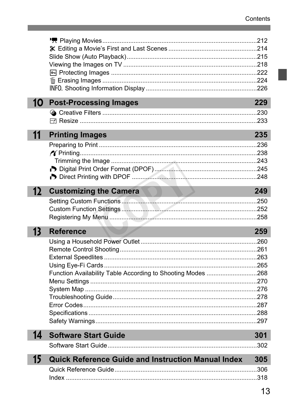 Cop y | Canon EOS Rebel T3i 18-55mm IS II Lens Kit User Manual | Page 13 / 324