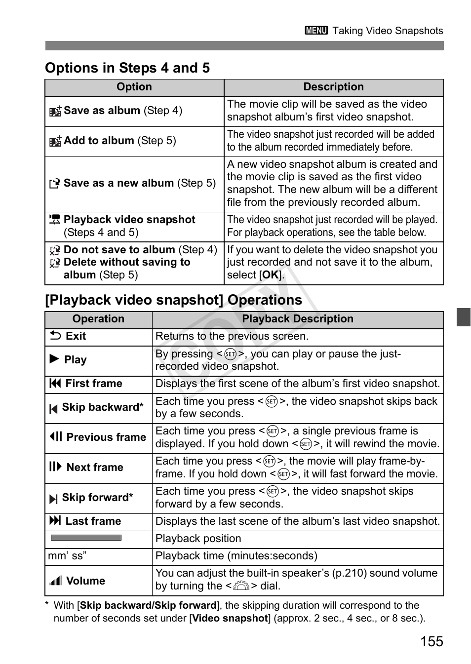 Cop y | Canon EOS Rebel T3i 18-55mm IS II Lens Kit User Manual | Page 155 / 324