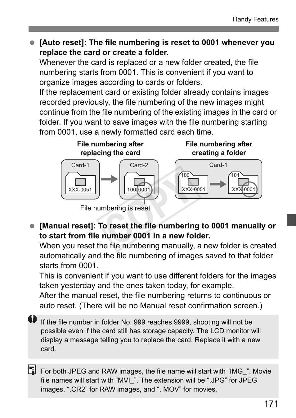 Cop y | Canon EOS Rebel T3i 18-55mm IS II Lens Kit User Manual | Page 171 / 324