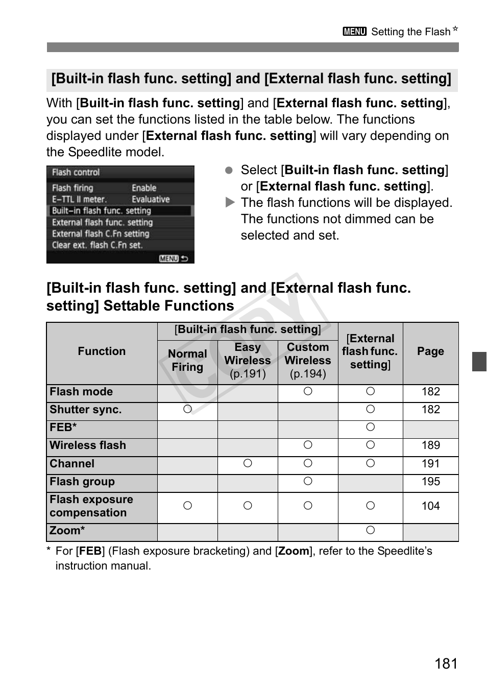 Cop y | Canon EOS Rebel T3i 18-55mm IS II Lens Kit User Manual | Page 181 / 324