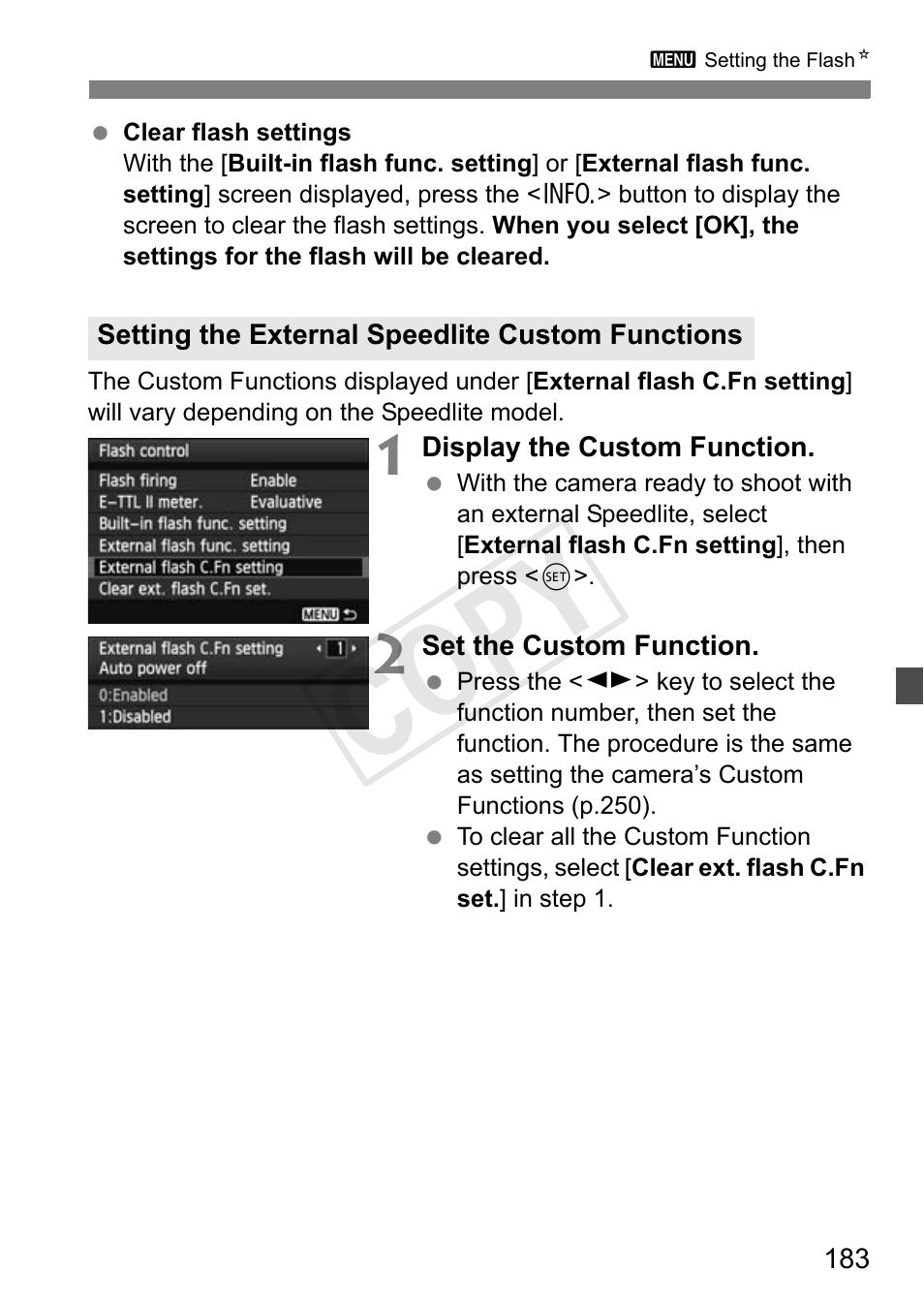 Cop y | Canon EOS Rebel T3i 18-55mm IS II Lens Kit User Manual | Page 183 / 324