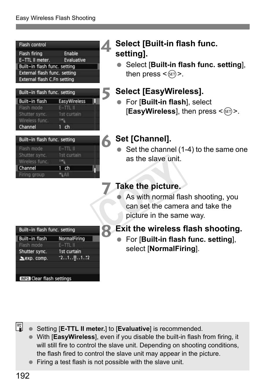 Cop y | Canon EOS Rebel T3i 18-55mm IS II Lens Kit User Manual | Page 192 / 324