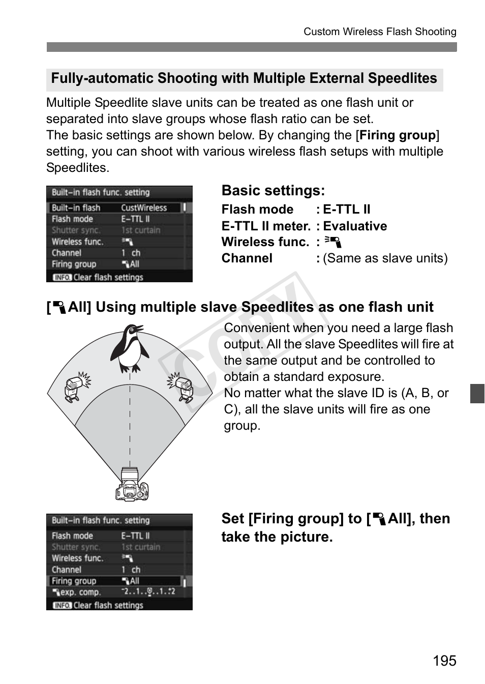 Cop y | Canon EOS Rebel T3i 18-55mm IS II Lens Kit User Manual | Page 195 / 324