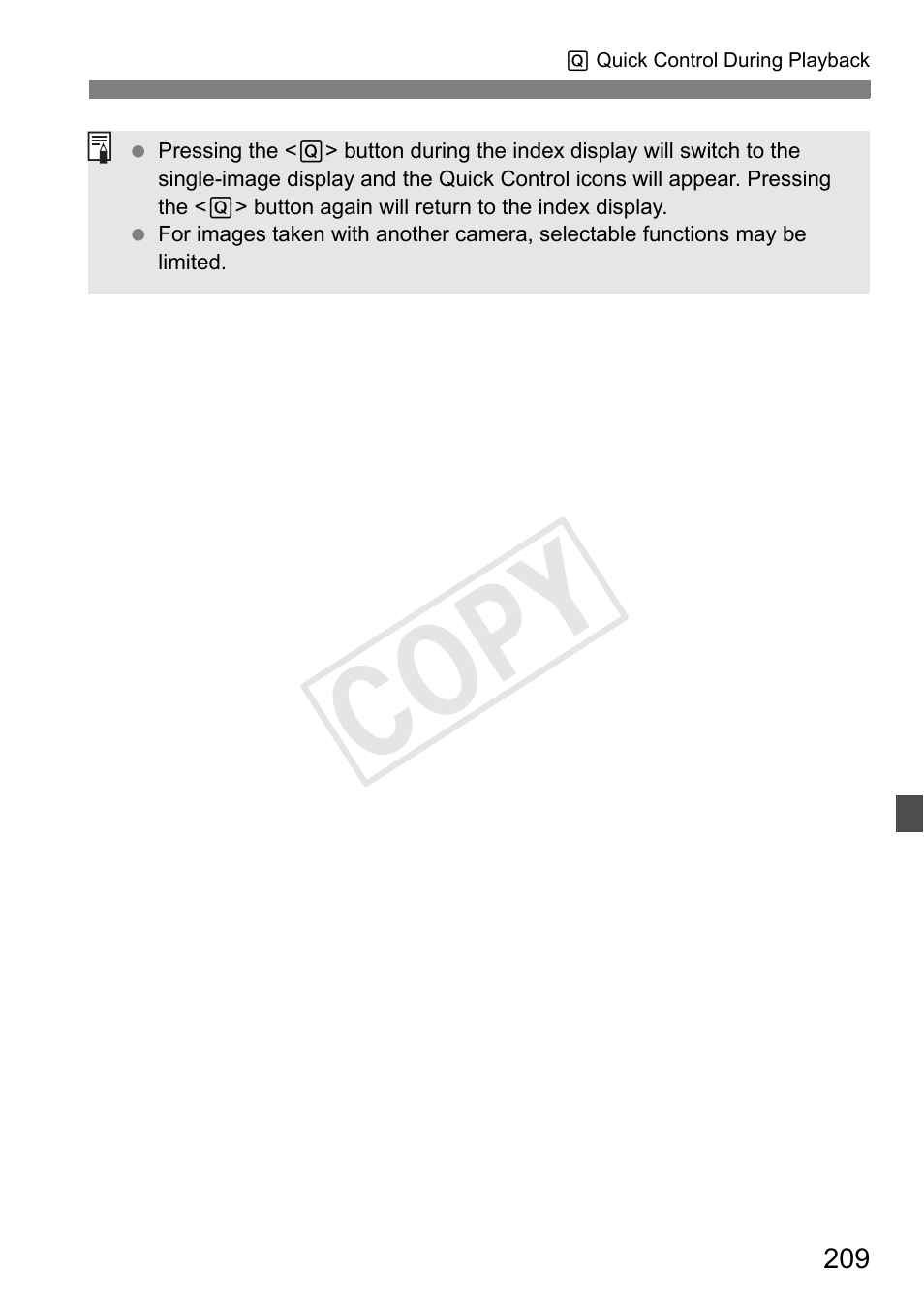 Cop y | Canon EOS Rebel T3i 18-55mm IS II Lens Kit User Manual | Page 209 / 324