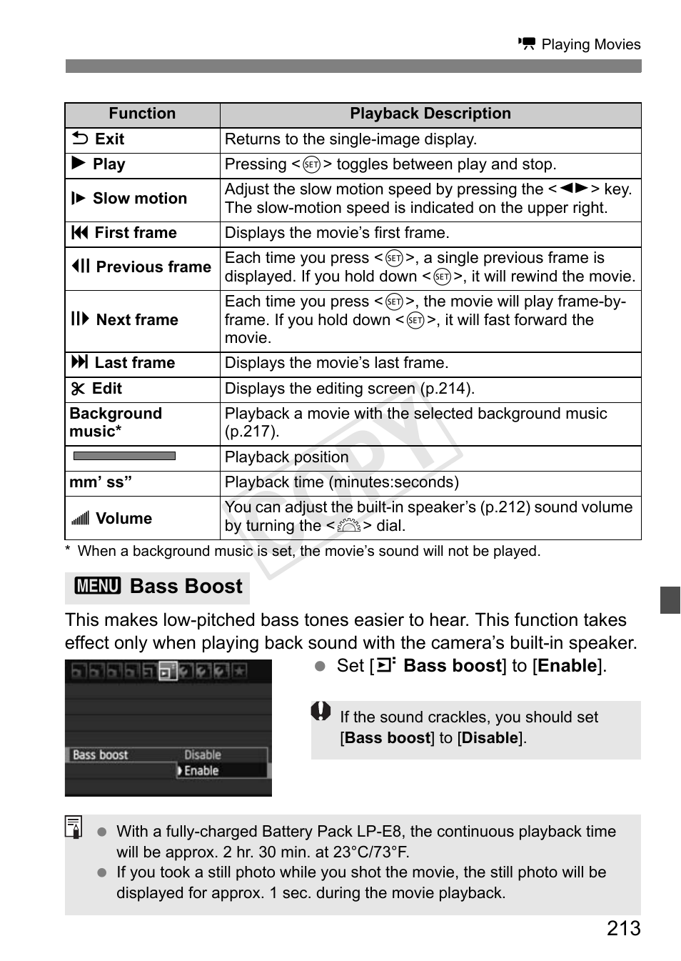Cop y | Canon EOS Rebel T3i 18-55mm IS II Lens Kit User Manual | Page 213 / 324