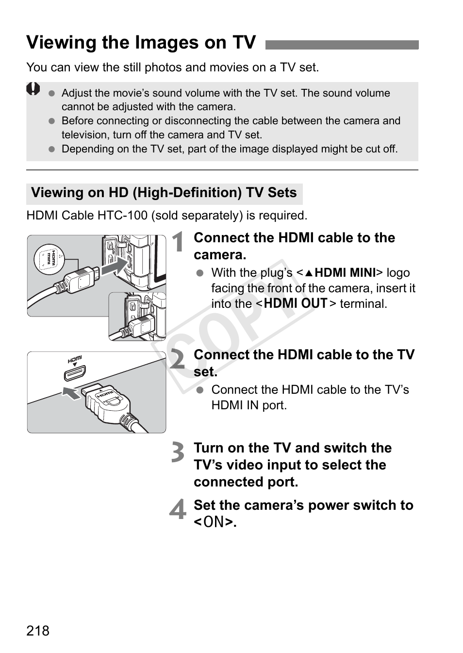 Cop y | Canon EOS Rebel T3i 18-55mm IS II Lens Kit User Manual | Page 218 / 324