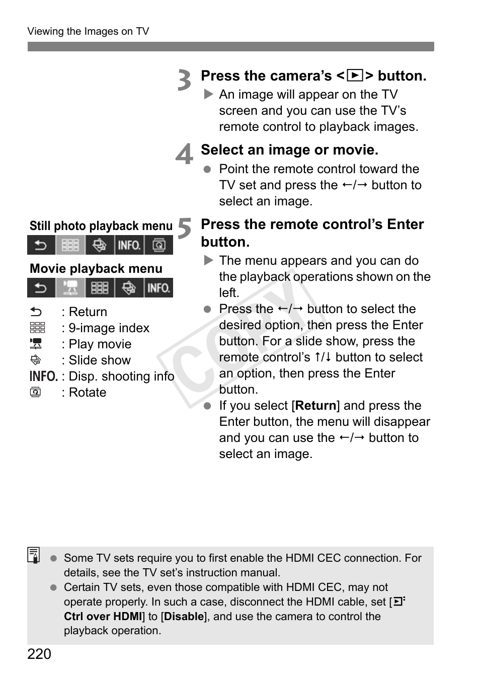 Cop y | Canon EOS Rebel T3i 18-55mm IS II Lens Kit User Manual | Page 220 / 324